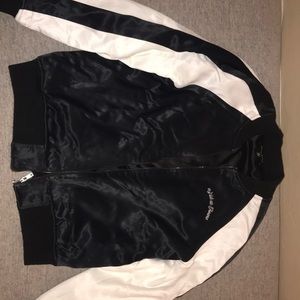 Black bomber jacket